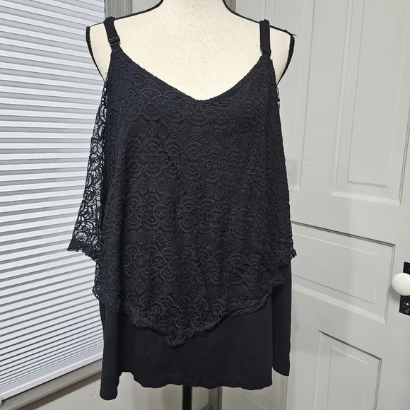 Torrid Lace Overlay Soft Cami - Picture 2 of 4